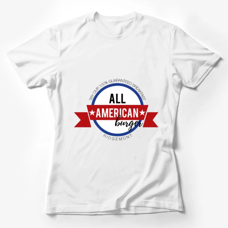 All american burger Female T-Shirt