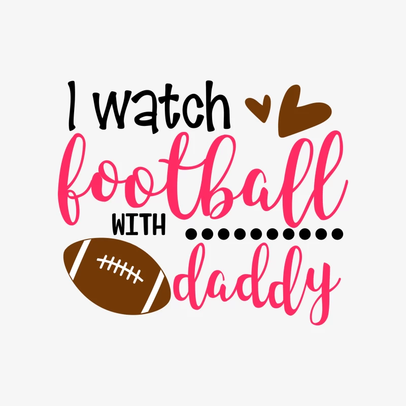 Regarder le football avec papa Femme Sweat-shirt à enfiler