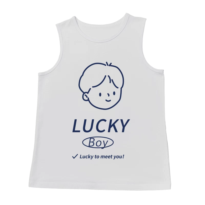Glücklicher Junge Design Herren Tanktops
