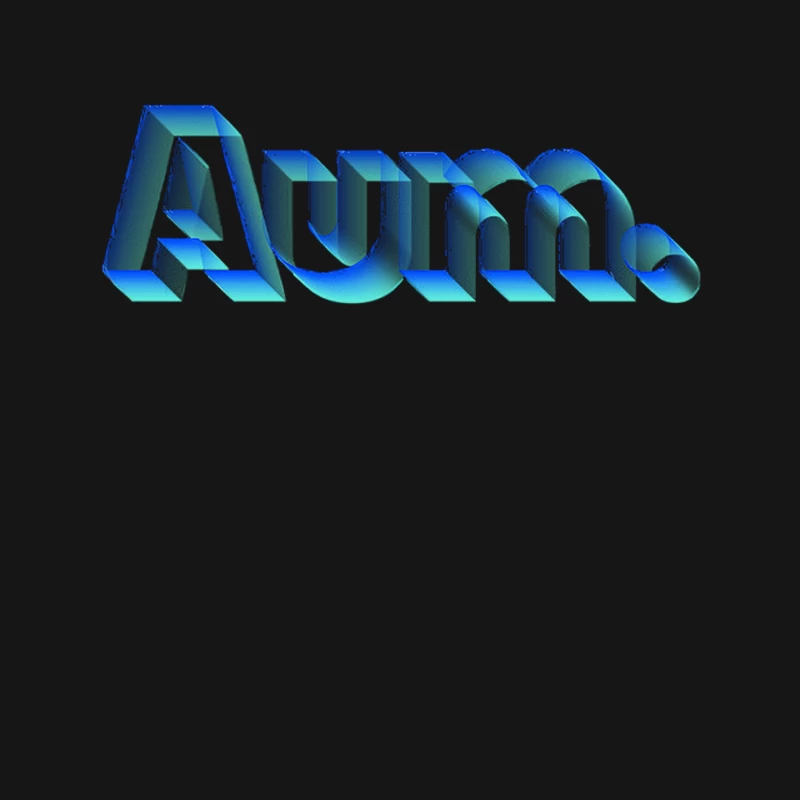 Aum 3D Typographic Design Mouse Pad