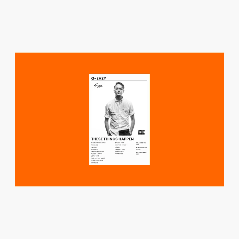 G-Eazy's "These Things Happen" Album Cover and Track List Travel Mug