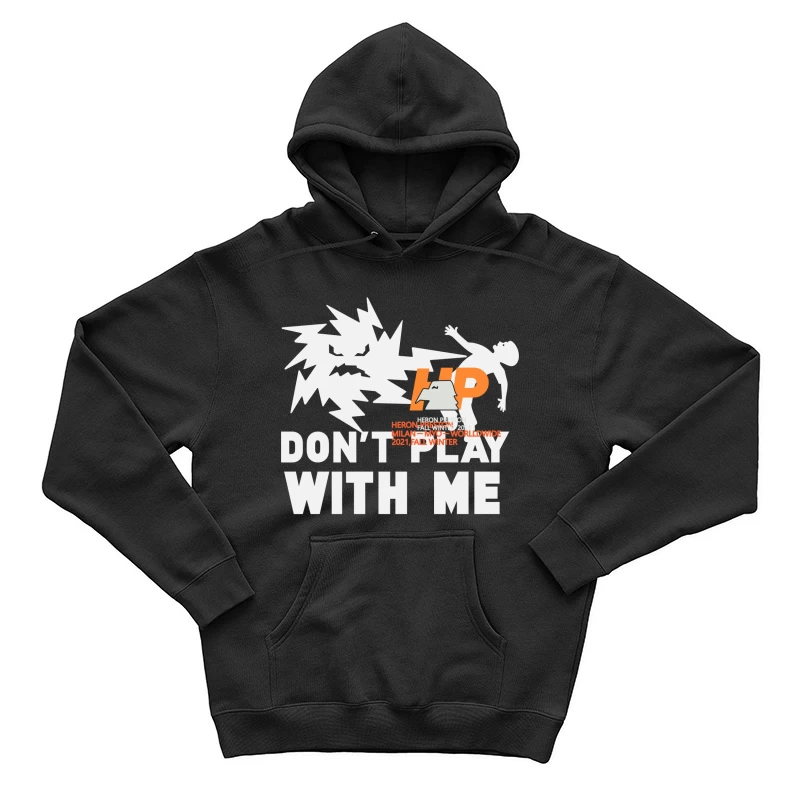 Grafik mit Blitz und Schriftzug Herren Pullover Hoodie
