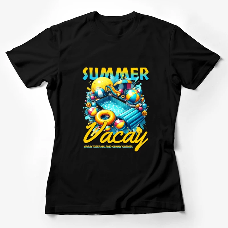 Vacances d'été à la piscine Femme T-Shirt