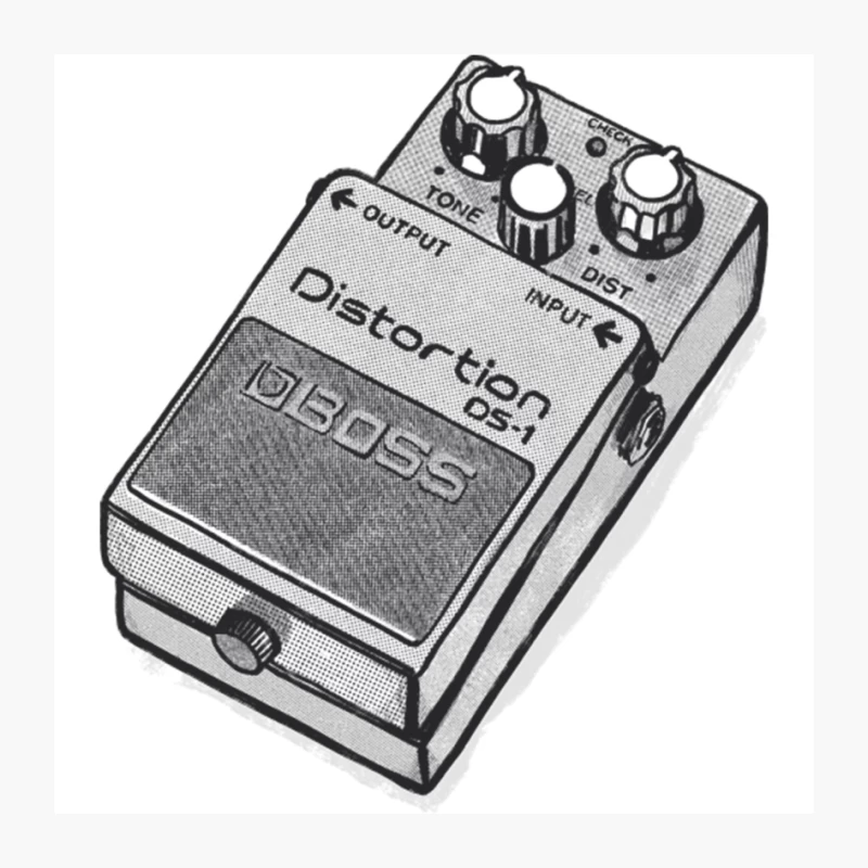 Distortion FX Pedal  Original Design Pin