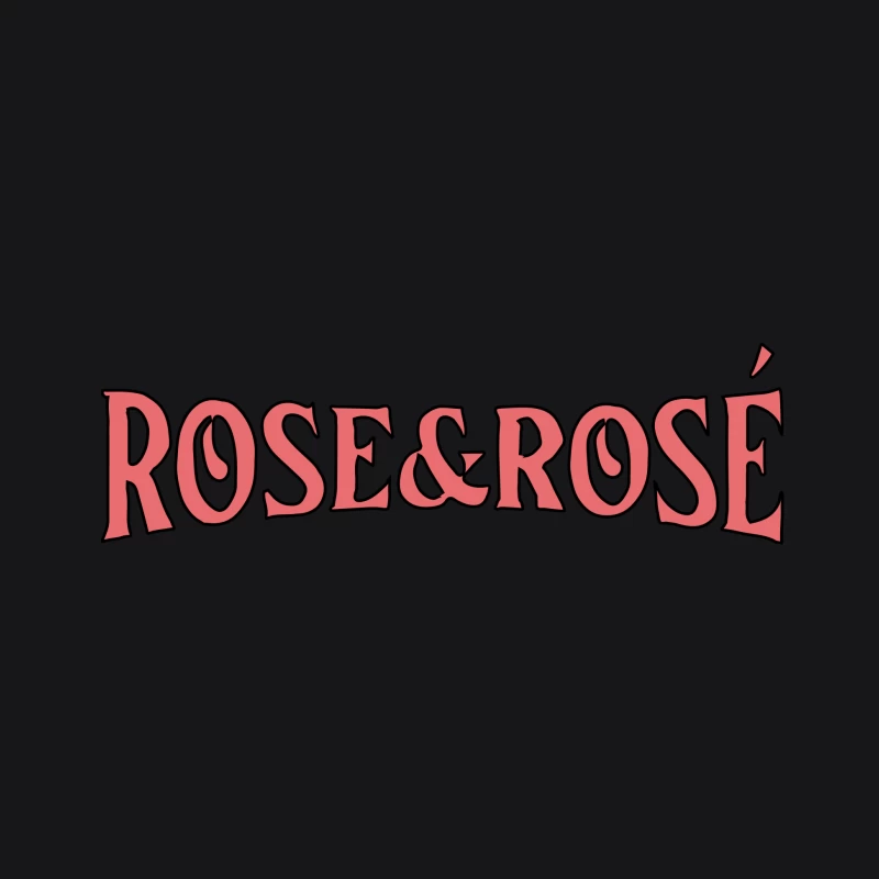 Rosa Typografie-Logo Herren Pullover Hoodie