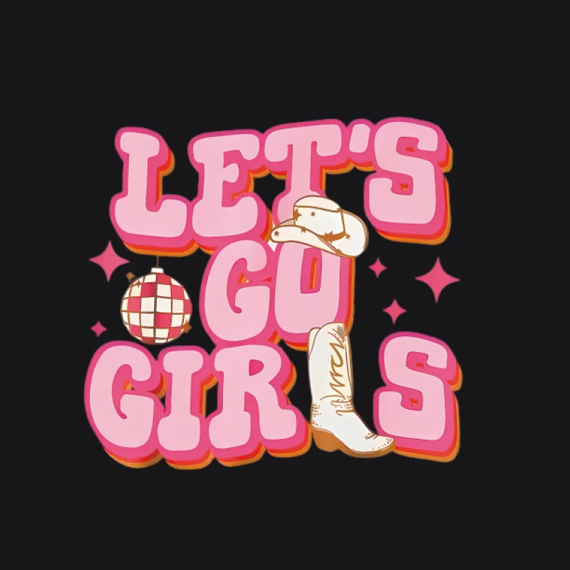 Design Let's Go Girls avec thème disco Homme Sweat à capuche
