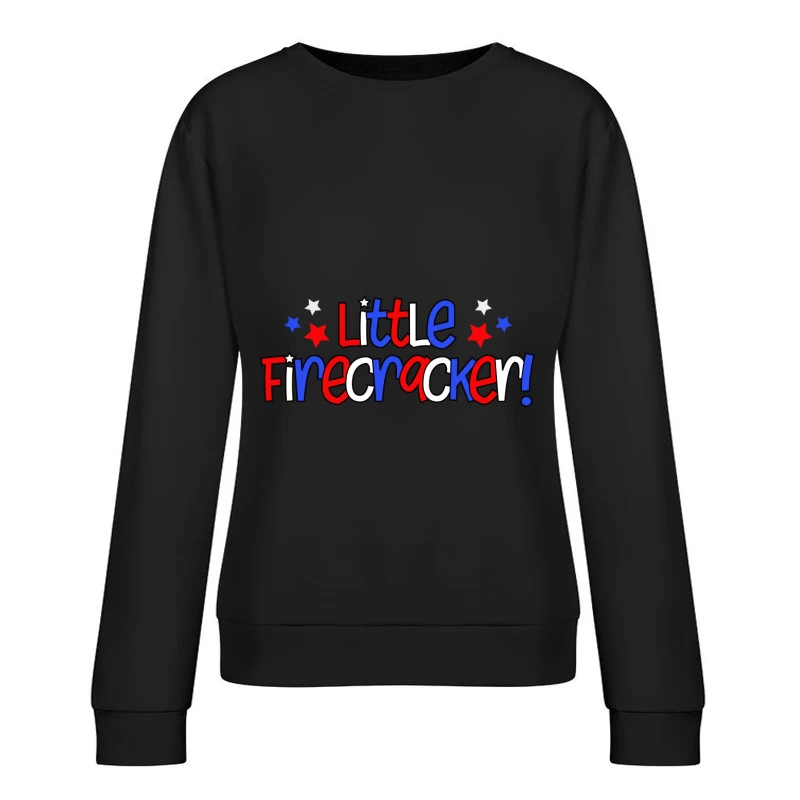 Design coloré avec étoiles et texte Femme Sweat-shirt à enfiler