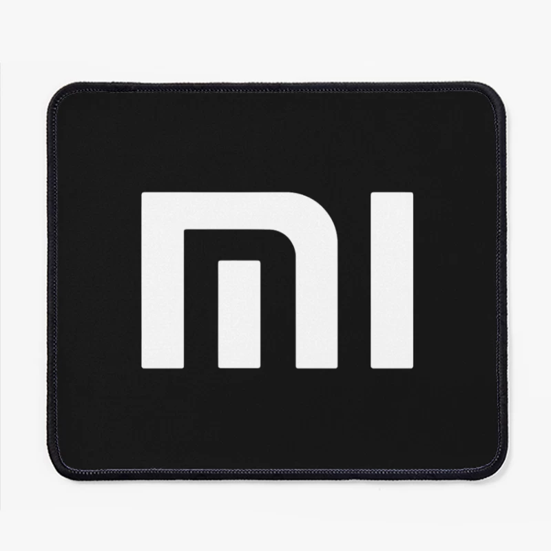 Minimalist Xiaomi Logo Design in Gray Mouse Pad