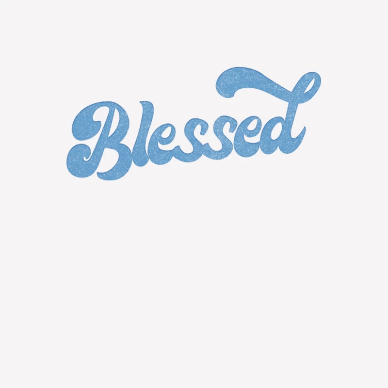 Blessed  Retro Typography Design Female T-Shirt
