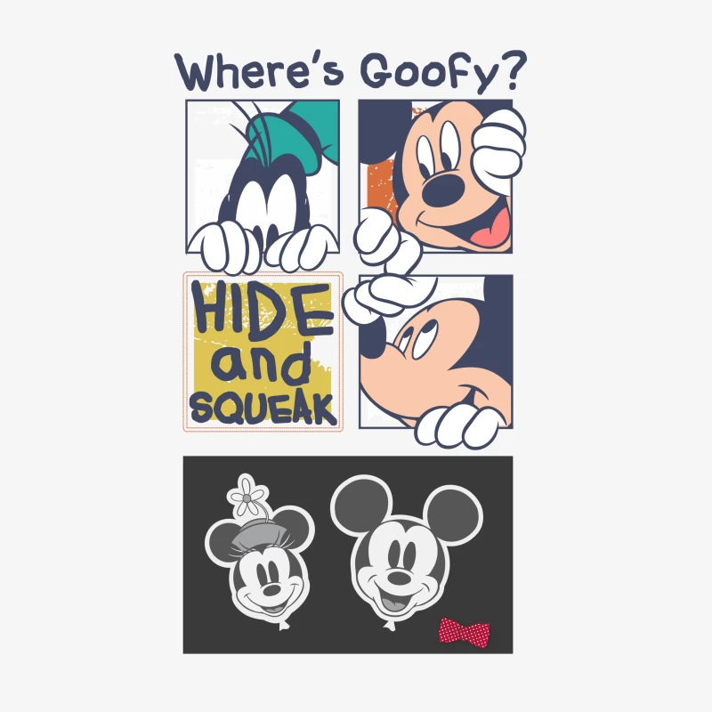 Wo ist Goofy? Verstecken und Quietschen Herren Pullover Sweatshirt