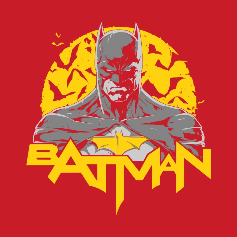 Batman Logo with Silhouette Female Pullover Hoodie