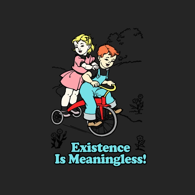 Existence Is Meaningless! Nihilist Statement Tee Male Pullover Sweatshirt