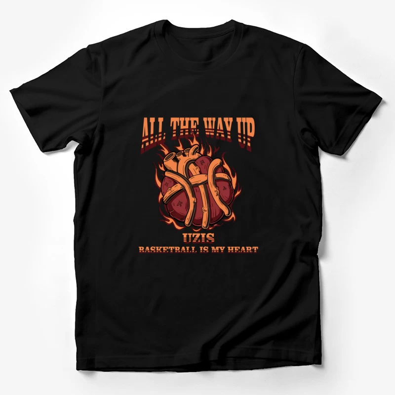 Basketball als Herz: Brennende Leidenschaft Herren T-Shirt