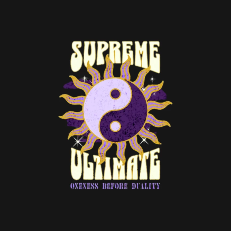 Supreme Ultimate Yin Yang Design Herren T-Shirt