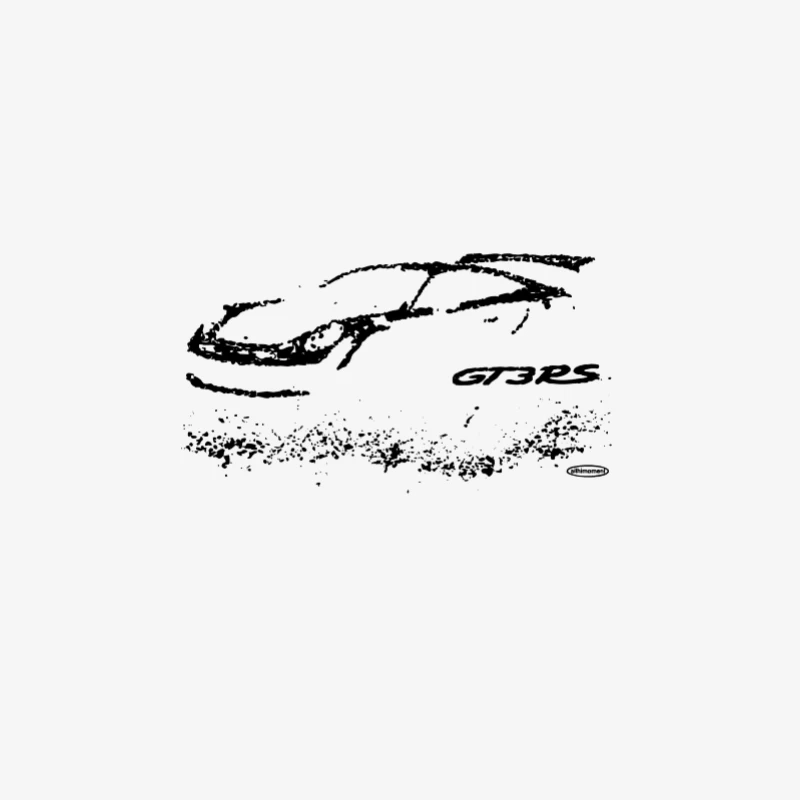 Illustration de voiture de course avec gazon Homme Manches Longues T-Shirt