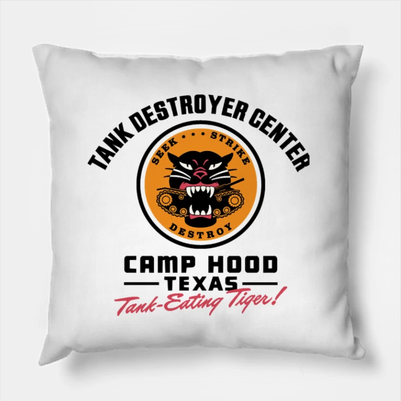 TANK DESTROYER CENTER Throw Pillow