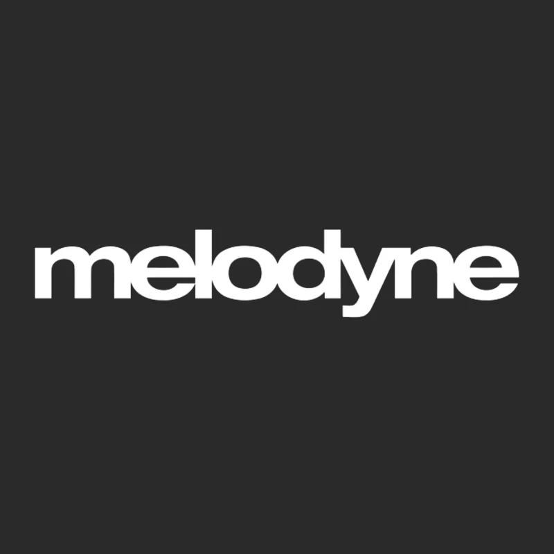 Melodyne Text Logo Outline Design Baseball Cap