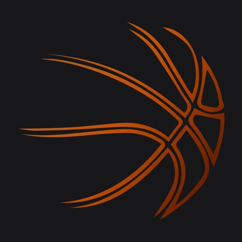 Abstraktes Basketball-Design Herren Pullover Hoodie