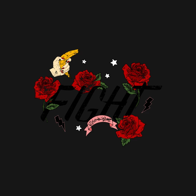 Art Vintage avec Roses et Main Femme T-Shirt