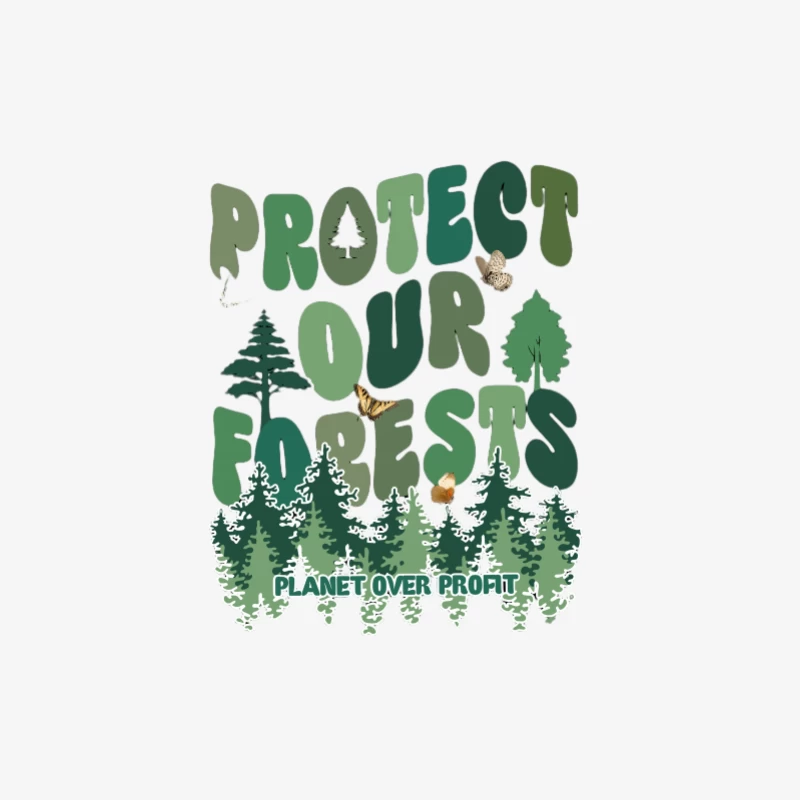 Protégeons Nos Forêts: Planète avant Profit Homme Manches Longues T-Shirt