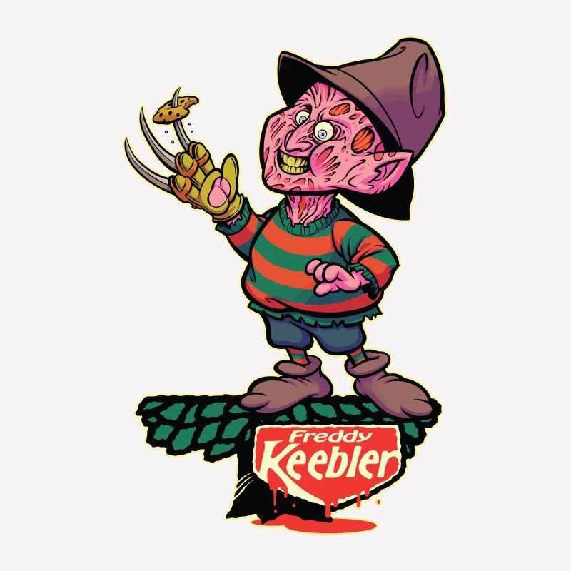 Freddy Keebler: A Whimsical Horror Parody Male T-Shirt