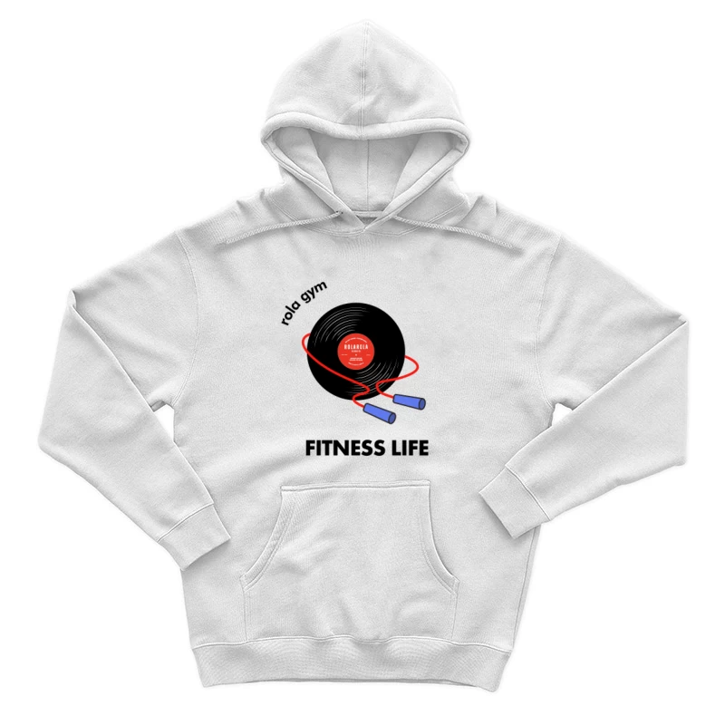 Springseil mit Schallplatte Herren Pullover Hoodie