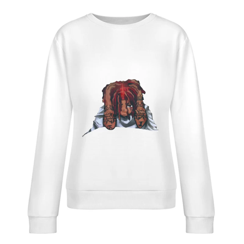Dreadlocks rossi e tatuaggi Felpa pullover Donna