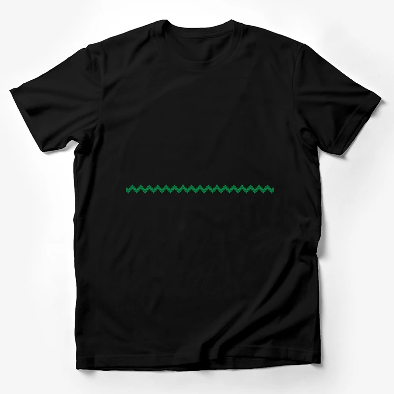 Motif géométrique symétrique vert Homme T-Shirt
