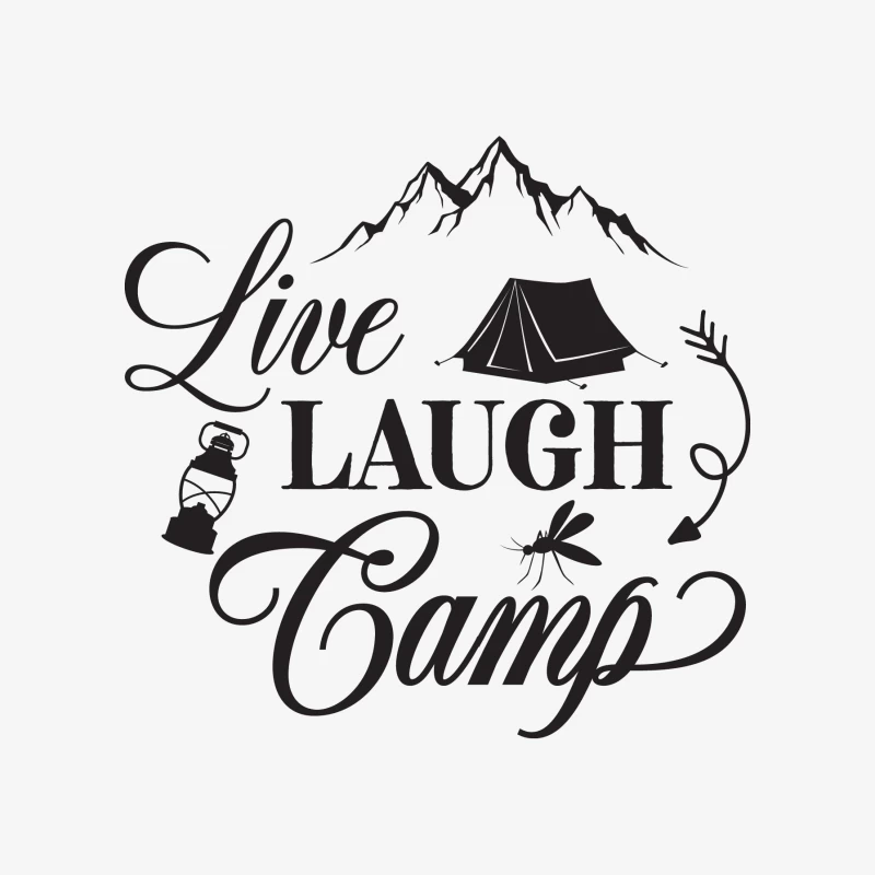 Aventure en camping: Vivre, rire, camper Homme Sweat-shirt à enfiler