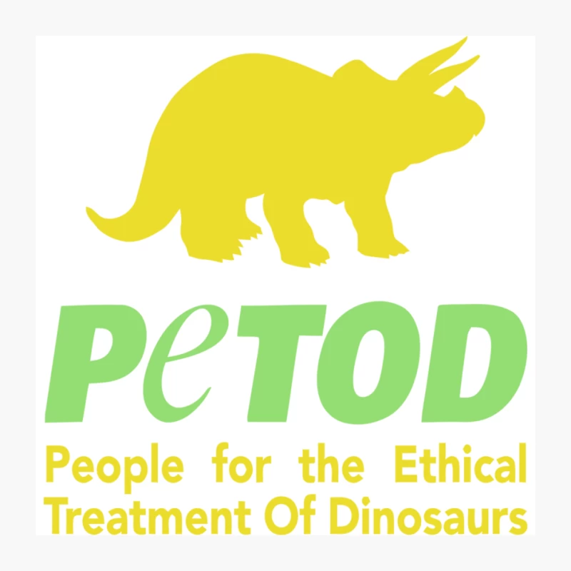 PETOD: People for the Ethical Treatment of Dinosaurs Logo Pin