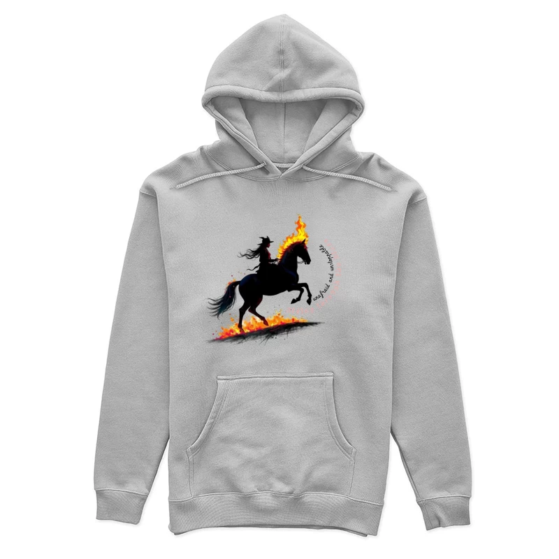 Rider in Flames Female Pullover Hoodie