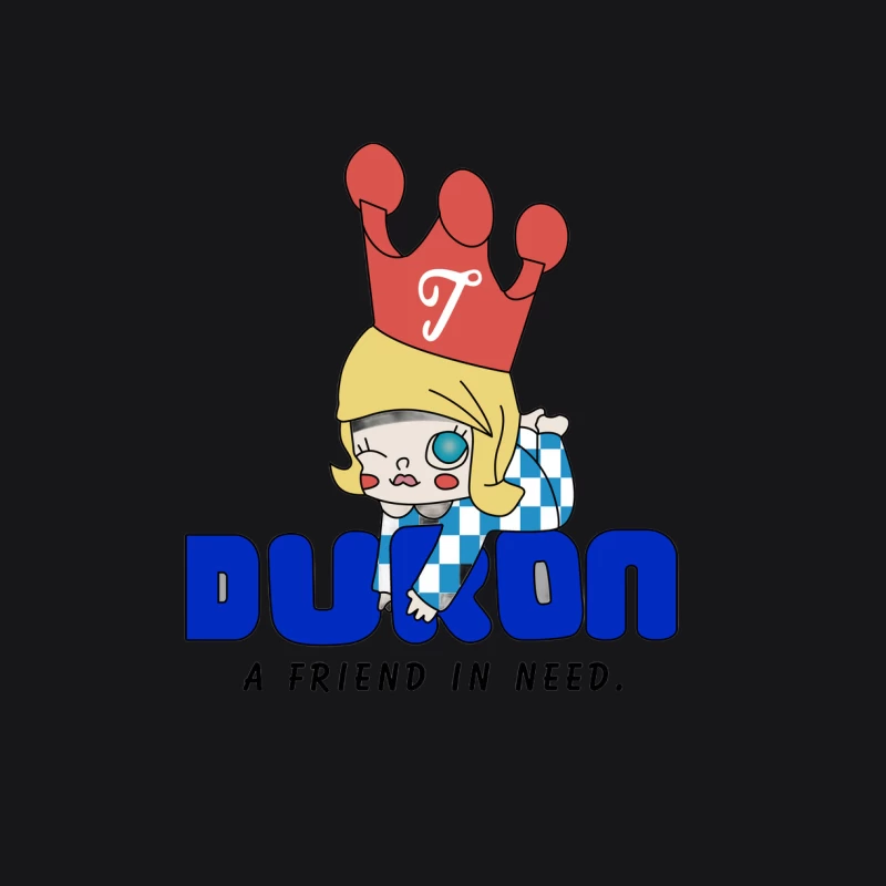 Krone, Mädchen, Freunde, Dukon Herren Pullover Hoodie