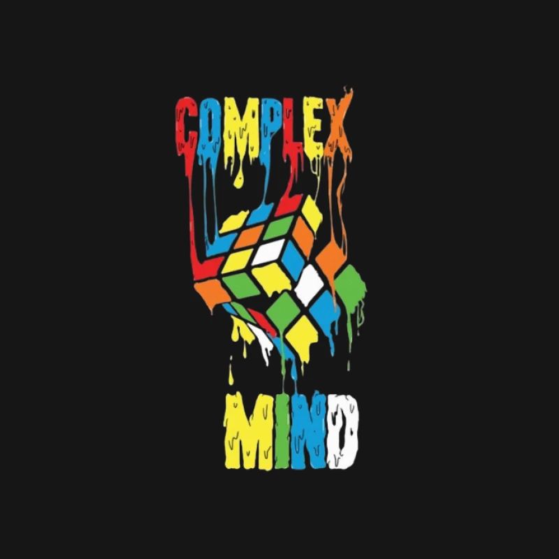 Komplexer Geist Rubikswürfel Herren Langarm T-Shirt