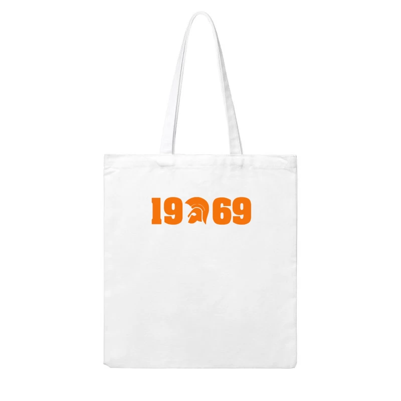 1969 Sports Logo Design Cotton Tote Bag