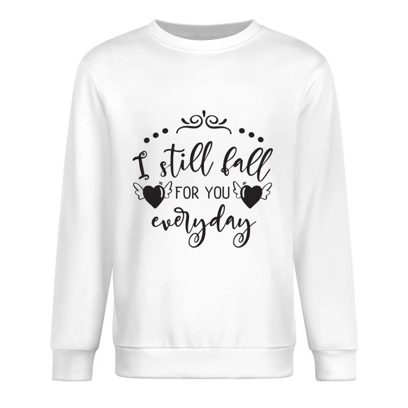 Citation Romantique Noire Homme Sweat-shirt à enfiler