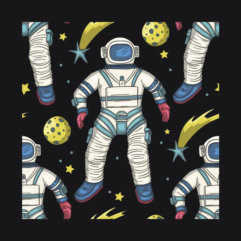 Motif d'astronaute dans l'espace Femme Sweat à capuche