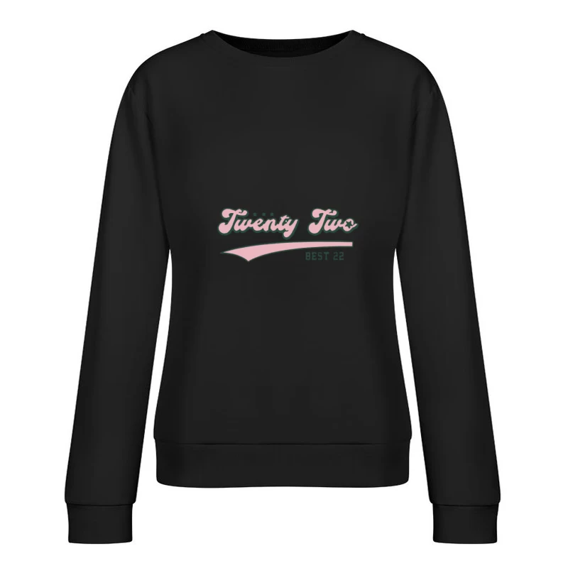 Écriture rétro avec étoiles Femme Sweat-shirt à enfiler