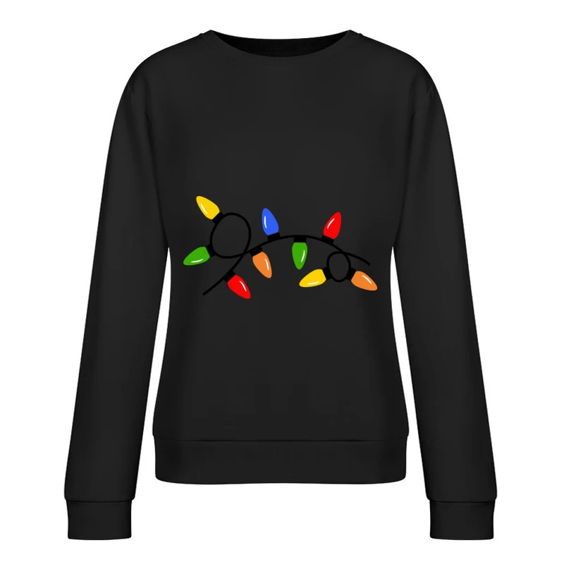 Guirlandes de fêtes colorées Femme Sweat-shirt à enfiler