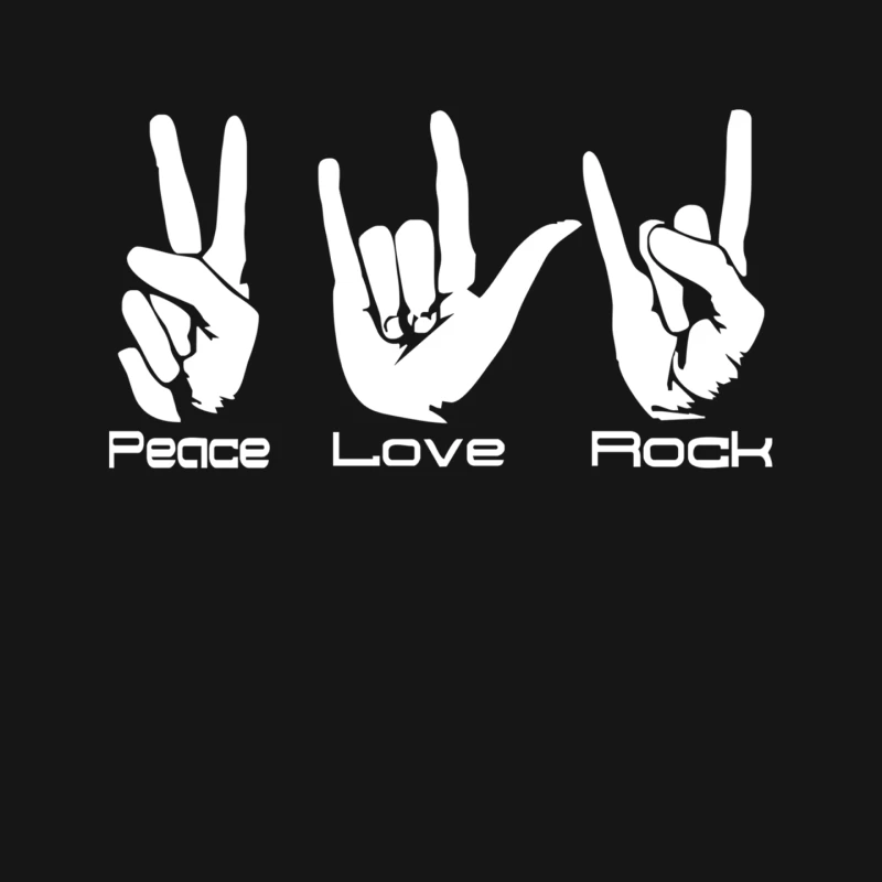 Peace Love Rock FUNNY Mouse Pad