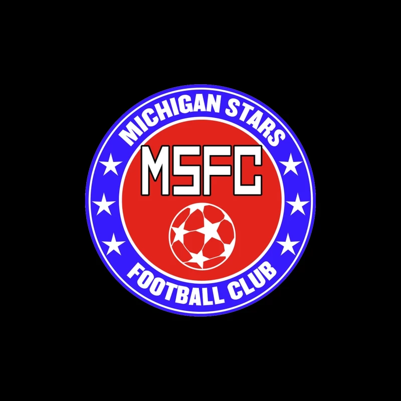 Michigan Stars Football Club Soccer Team Logo Throw Pillow