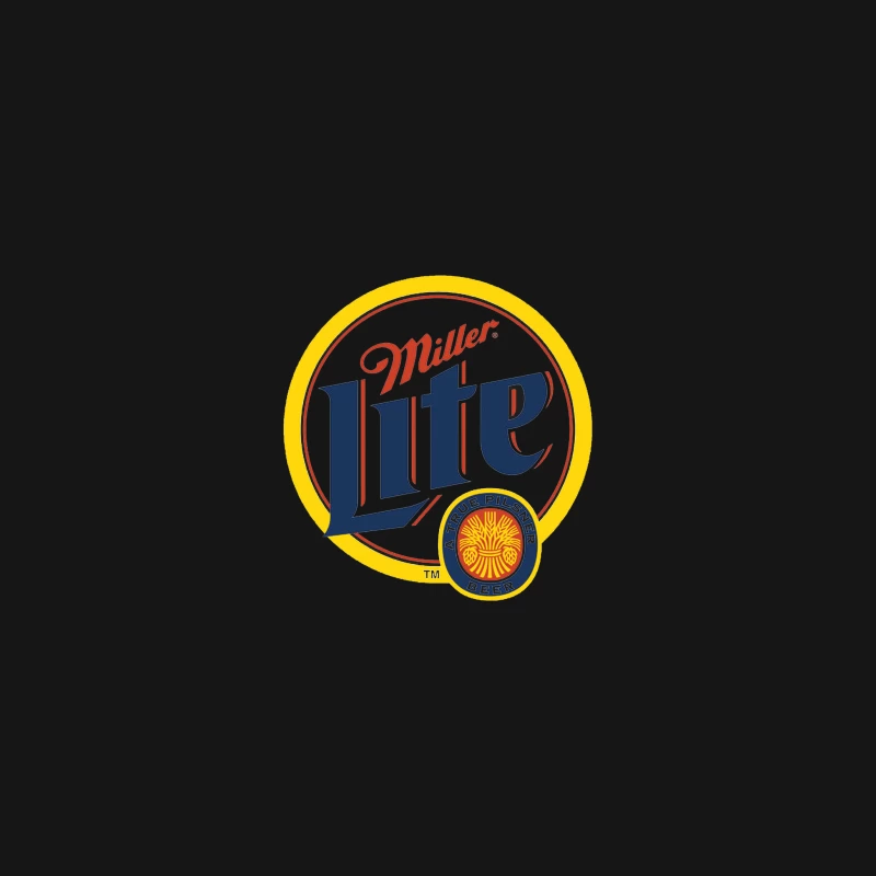 Miller Lite Beer Brand Logo: A Classic American Pilsner Symbol Desk Mat