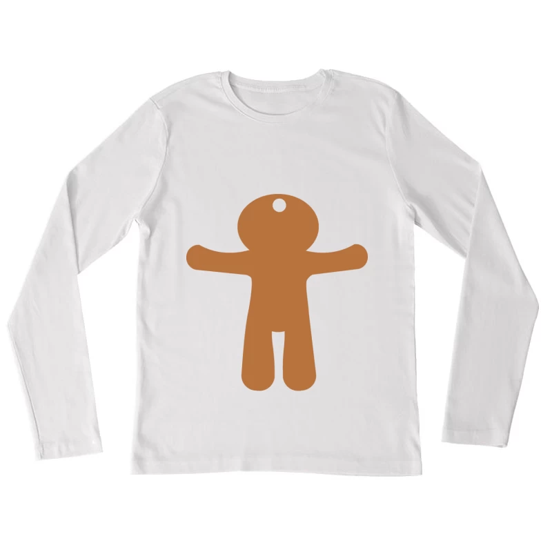 Weihnachtsmännchen Kekse Damen Langarm T-Shirt