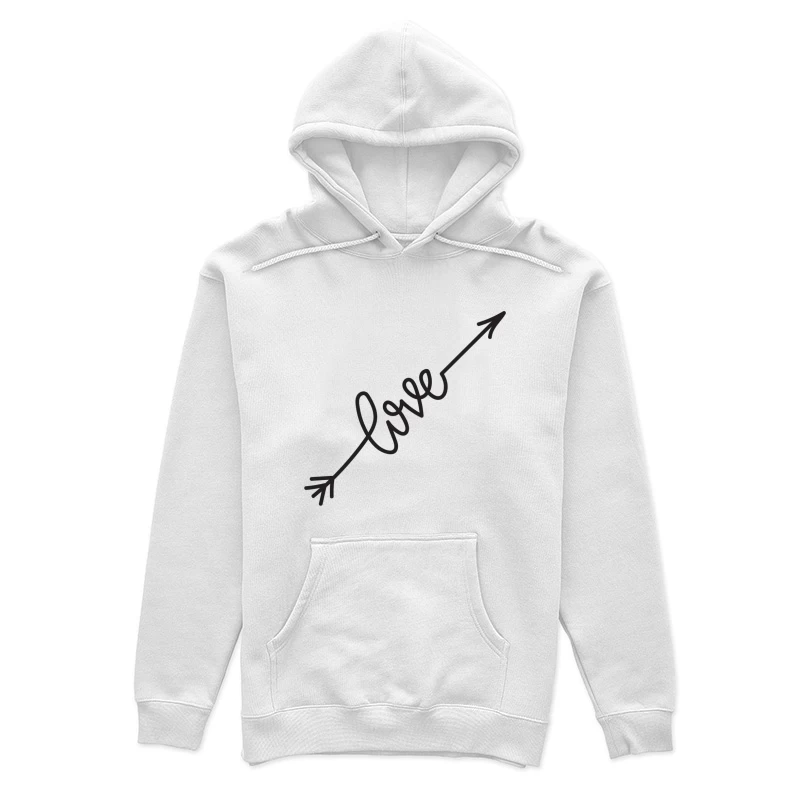 Liebe und Pfeil Design Damen Pullover Hoodie