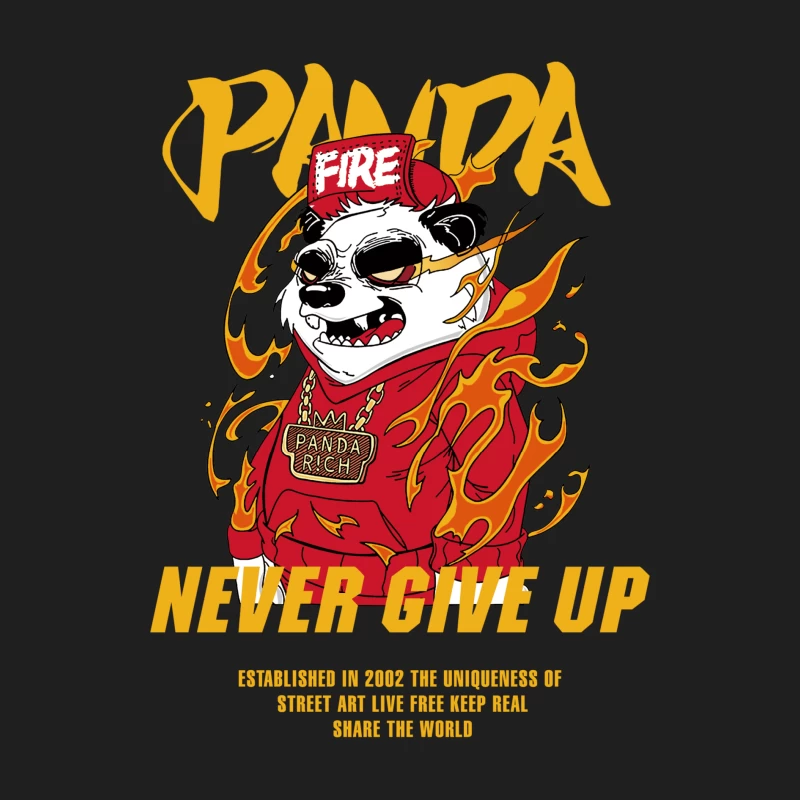 Feuriger Panda-Motivationsdruck Herren Tanktops