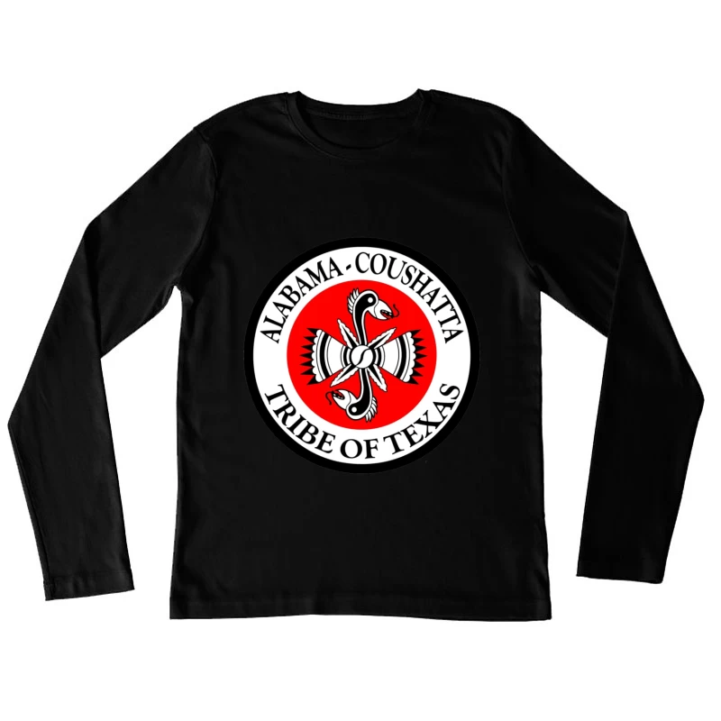 Alabama-Coushatta Tribe of Texas Official Seal Logo Female Long Sleeve T-Shirt