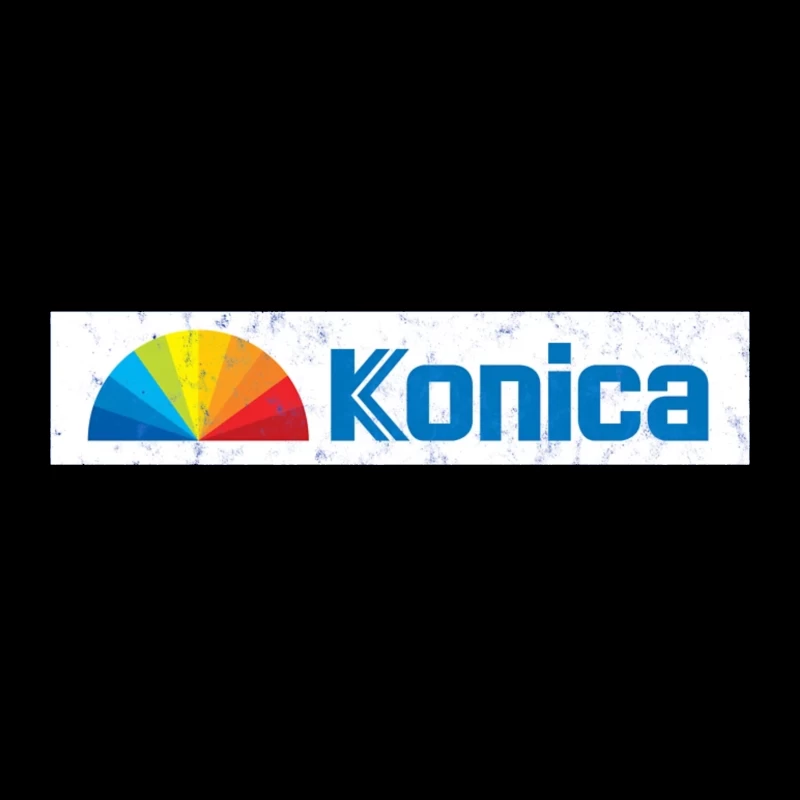 Konica Corporate Logo with Rainbow Semicircle Design Coffee Mug