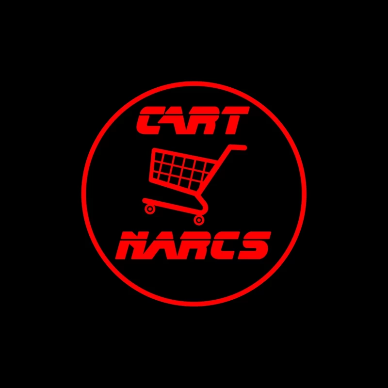 Cart Nares E-Commerce Shopping Logo Design Throw Pillow