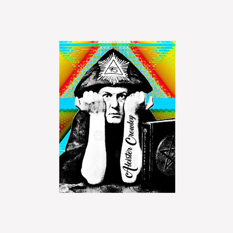 Aleister Crowley Psychedelic Art Print Design Female T-Shirt