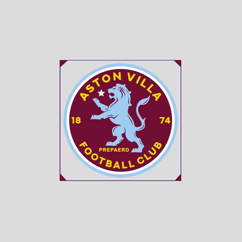 Aston Villa Football Club Historic Crest with Rampant Lion Baseball Cap