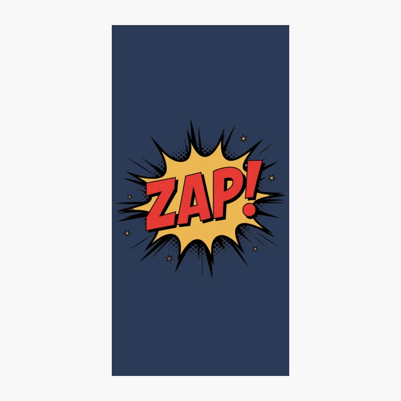 Retro Comic Pop Art Zap Explosion Text Effect iPhone Case